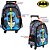 Kit Mochila Escolar Infantil BatMan e Coringa Com Rodinhas - Imagem 2