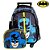Kit Mochila Escolar Infantil BatMan e Coringa Com Rodinhas - Imagem 1