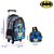 Kit Mochila Escolar Infantil BatMan e Coringa Com Rodinhas - Imagem 3