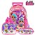 Kit Mochila Escolar Infantil LOL BFFS 4 Eva Com Rodinhas - Imagem 1