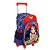 Kit Mochila Escolar Infantil Mulher Maravilha Com Rodinhas - Imagem 4
