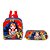 Kit Mochila Escolar Infantil Mulher Maravilha Com Rodinhas - Imagem 6