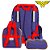 Kit Mochila Escolar Infantil Mulher Maravilha Com Rodinhas - Imagem 7