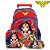 Kit Mochila Escolar Infantil Mulher Maravilha Com Rodinhas - Imagem 1
