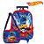 Kit Mochila Escolar Infantil Hot Wheels Tubarão Com Rodinhas - Imagem 1