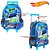 Kit Mochila Escolar Infantil Hot Wheels Com Rodinhas - Imagem 3
