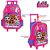 Kit Mochila Escolar Infantil LOL Squad Com Rodinhas - Imagem 3