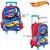 Kit Mochila Escolar Infantil Hot Wheels Com Rodinhas - Imagem 2