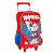 Kit Mochila Escolar Infantil Mônica e Sansão Com Rodinhas - Imagem 5