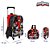 Kit Mochila Escolar Infantil Power Rangers Com Rodinhas - Imagem 2