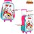 Kit Mochila Escolar Infantil Turma da Mônica Com Rodinhas - Imagem 3
