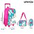 Kit Mochila Escolar Infantil Unicórnio Com Rodinhas - Imagem 2