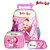 Kit Mochila Escolar Infantil Masha e o Urso Com Rodinhas - Imagem 1