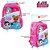 Kit Mochila Escolar Infantil LOL Glitter On Com Rodinhas - Imagem 3