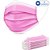 25 Máscaras Cirúrgicas Infantis Rosa Descartável Tripla Cama - Imagem 4