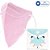 200 Máscaras Descartáveis Infantil Meninas KN95 Aileda Rosa - Imagem 1