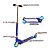 Patinete Duas Rodas Infantil DM Radical Azul Dobrável - Imagem 2