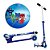 Patinete Disney PJ Masks 3 Rodas Infantil Azul de Alumínio - Imagem 1