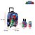 Kit Mochila Escolar Infantil PJ Masks De Rodinhas Azul - Imagem 3