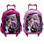 Kit Mochila Escolar Disney Frozen 2 Elsa e Anna com Rodinhas - Imagem 1