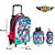 Kit Mochila Infantil Escolar Liga Da Justiça DC Com Rodinhas - Imagem 3