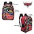 Mochila Escolar Carros Disney Costas Kit Lancheira+Estojo - Imagem 2