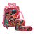 Kit Mochila Infantil Escolar Miraculous 3D Ladybug C Rodinha - Imagem 1