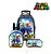 Kit Mochila Escolar Infantil Super Mario E Luigi Com Rodinha - Imagem 1