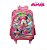 Kit Mochila Escolar Bolsa Minnie Rosa 3D Disney Rodinha - Imagem 5