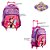 Kit Mochila Infantil Escolar Princesinha Sofia Rodinhas - Imagem 2
