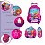 Kit Mochila Escolar Bolsa Patrulha Canina Skye 3D Rodinha - Imagem 3