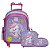 Mochila Escolar Menina Unicórnio Costas Kit Lancheira+Estojo - Imagem 1