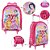 Mochila Escolar Princesas Bolsa Rodinha Kit Lancheira+Estojo - Imagem 2