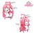 Kit Mochila Escolar Infantil Gata Marie Com Rodinhas - Imagem 2