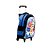 Kit Mochila Infantil Escolar Baby Shark Azul com Rodinhas - Imagem 3