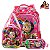 Kit Mochila Escolar Infantil Masha E O Urso 3D De Costas - Imagem 1