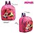Kit Mochila Escolar Pequena Minnie Mouse Criança De Costa - Imagem 2