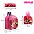 Kit Mochila Escolar Pequena Minnie Mouse Criança De Costa - Imagem 3