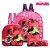 Kit Mochila Escolar Pequena Minnie Mouse Criança De Costa - Imagem 1