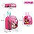 Kit Mochila Escolar Pequena Minnie Mouse Rosa De Costa - Imagem 3