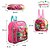Kit Mochila Escolar Pequena Moranguinho Rosa De Costa - Imagem 3