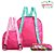 Kit Mochila Escolar Pequena Moranguinho Rosa De Costa - Imagem 6