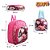 Kit Mochila Escolar Infantil Hinata Anime Naruto Rosa Costa - Imagem 3