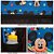 Kit Mochila Escolar Bolsa Mickey Mouse Meninos Preta Costas - Imagem 4