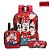 Mochila Escolar Bolsa Minnie Disney Costa Lancheira+Estojo - Imagem 1