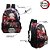 Kit Mochila Escolar Bolsa Demon Slayer Nezuko Kimetsu Costas - Imagem 2