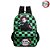 Kit Mochila Escolar Bolsa Demon Slayer Tanjiro Kimetsu Costa - Imagem 5