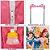 Mochila Escola Grande Princesas Disney Rodinha Lancheira+Est - Imagem 4