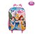 Mochila Escola Grande Princesas Disney Rodinha Lancheira+Est - Imagem 5