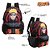Mochila Escolar Bolsa Akatsuki Naruto Anime Preta Costas - Imagem 2